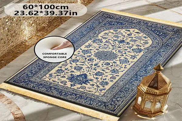 Soft Faux Cashmere Best Prayer Rugs for Comfortable Mosque Use